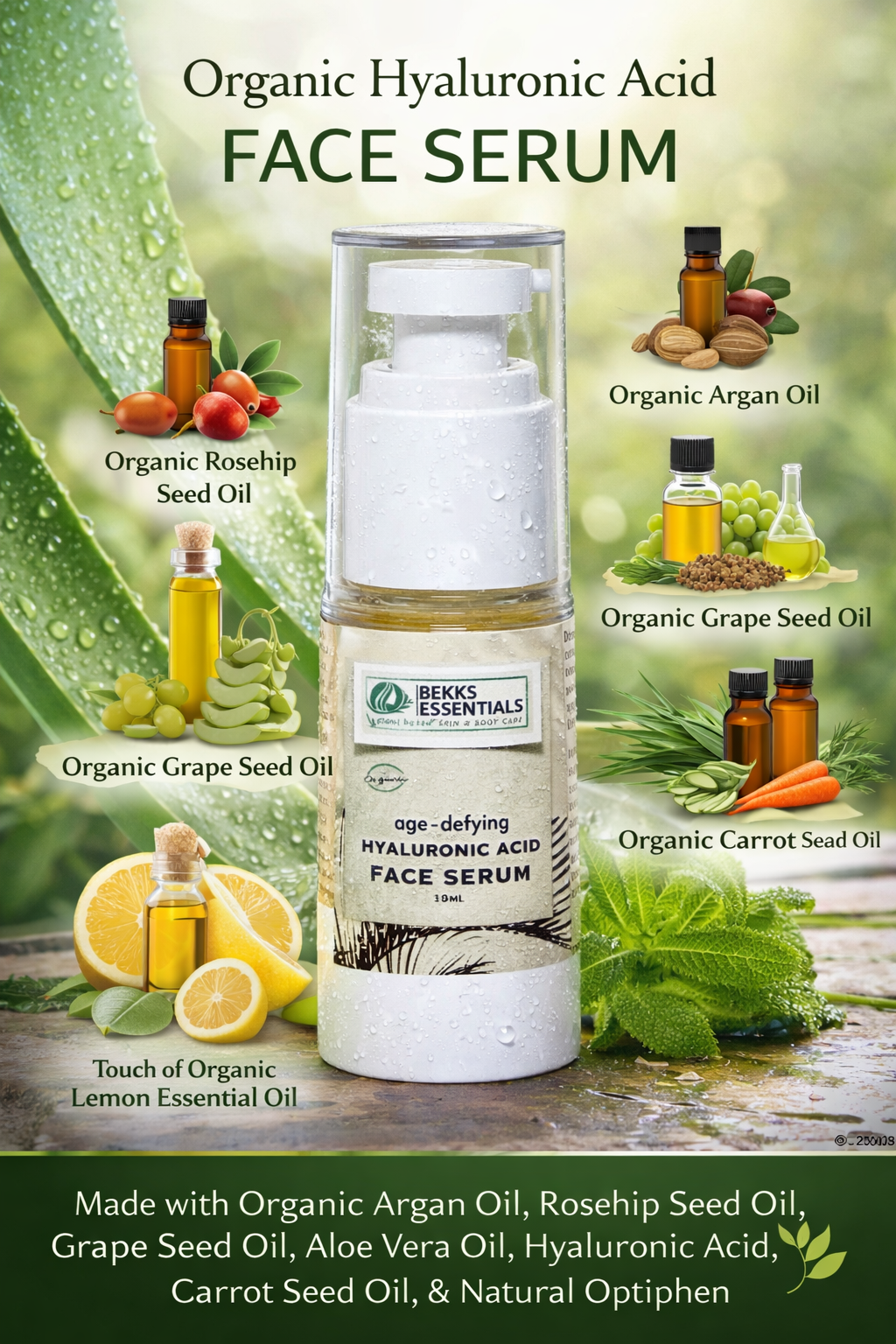 Brightening Hyaluronic Acid Night Serum (Face + Neck)