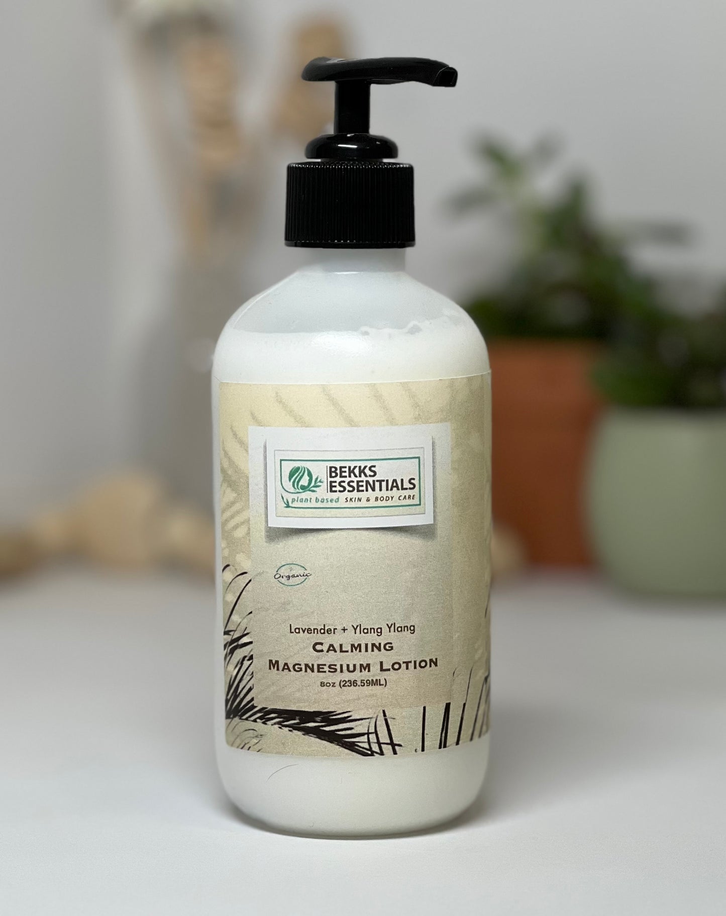 Magnesium Lotion With Pump For Pain And Anxiety